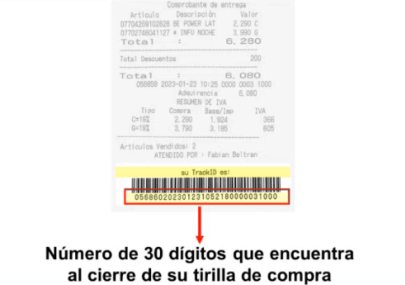 Ejemplo de tirilla